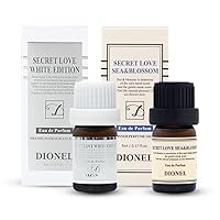 Dionel Secret Love inner perfume fragrance oil for underwear women Long-lasting feminine scent White Edition 5ml(0.17fl.oz) + Sea & Blossom 5ml(0.17fl.oz)