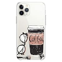 TPU Case Compatible with iPhone 15 14 13 12 11 Pro Max Plus Mini Xs Xr X 8+ 7 6 5 SE Clear Beauty Coffee Pink Cute Phone Girls Slim fit Lady Gentle Cute Print Design Flexible Silicone Glamours