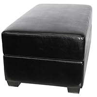 AK Rock Box Gaming and Storage Ottoman with Drum Lift (Black)