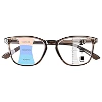 Progressive Multifocus Reading Glasses Women Men Blue Light Blocking Computer Readers Spring Hinges Eyeglasses