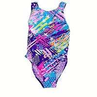 Girls Floral One Pieces Swimsuits Cute Swimwear Bathing Suits 2-20Years