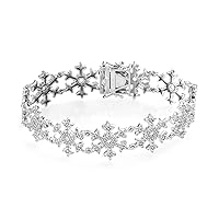 Shop LC Diamond Platinum Plated Bracelet for Women Jewelry Mothers Day Gifts for Mom Size 7.5