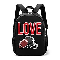 I Love American Football Rugby Laptop Backpack Cute Lightweight Backpacks Travel Daypack