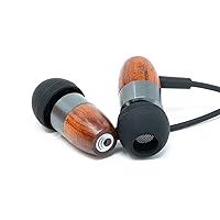 in20 Wired in-Ear Headphones with Mic - Made with Sustanably Harvested Wood - Built for Music Enthusiasts, Digital Nomads, Remote Workers, Commuters and Gym Junkies.