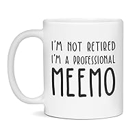 Jaynom I'm not Retired I'm a Professional Meemo Funny Mothers Day Mug, 11-Ounce White