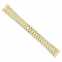 Ewatchparts MENS PRESIDENT WATCH BAND COMPATIBLE WITH ROLEX DAY DATE 18K YELLOW GOLD 68 GRAMS