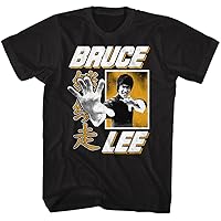 Bruce Lee Hand Black Adult T-Shirt Tee