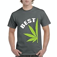 Best Buds Pot Leaf Marijuana Weed Cannabis 420 Couples Gifts Men's T-Shirt Tee Medium Charcoal