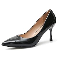 Women Pointed Toe Elegant Heels Classy Heels Ladies Dressy Pumps Shoes Office Suit Pumps 3 inches