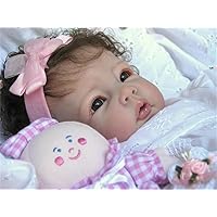 Reborn Baby Dolls Girl 20 inch Silicone Realistic Babies That Look Real Alive Soft Body Cute Reborn Doll Handmade Toddler Child Birthday Gifts Perfect Toys for Girls