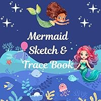 Mermaid Sketch & Trace Book (Dutch Edition)