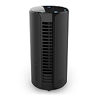 Vornado ATOM 1 Oscillating Tower Fan, Small Air Circulator with 4 Speeds, Touch Controls,Black, 10