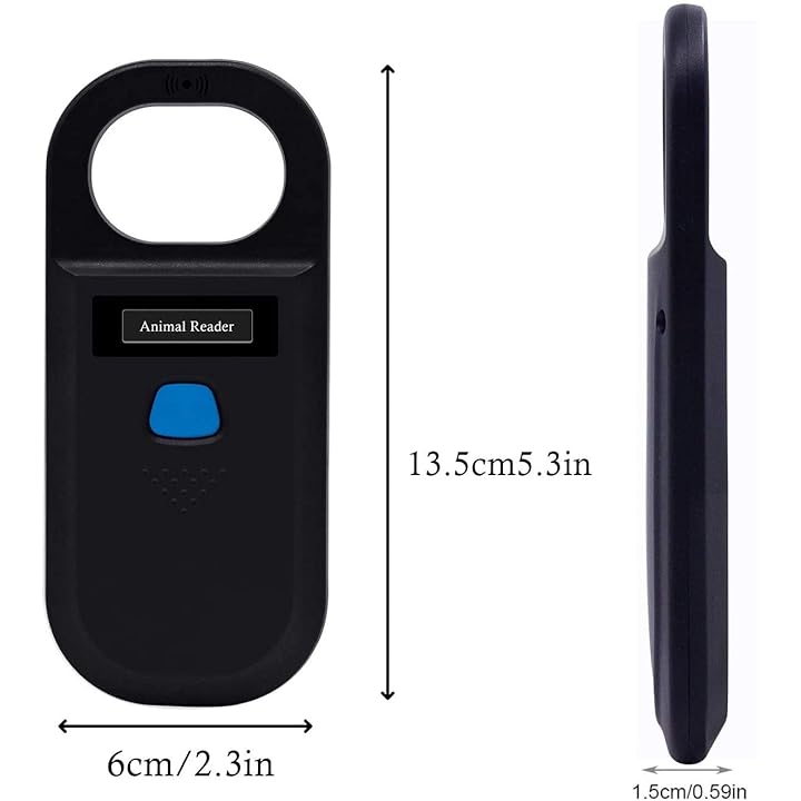 Mua Alacrity Pet Microchip Scanner Handheld Animal Chip Reader  /125Hz Pet ID Scanner Portable RFID Reader Supports for ISO  11784/11785, FDX-B and ID64 RFID,Black trên Amazon Mỹ chính hãng 2023 | Fado