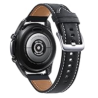 ANKANG 22 20mm Leather Strap for Samsung Galaxy Watch 3 41 45mm 42mm Bracelet for Huawei Watch 3 GT2 46mm Pro Replacement Bands Correa (Color : Preto, Size : 22mm Universal)
