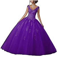 Women Long Prom Dress Ball Gown Quinceanera Dresses Sweet 16 Formal Party Dress