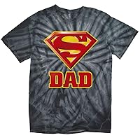Popfunk Classic Superman Superdad Super Dad Logo T Shirt for Father's Day & Stickers