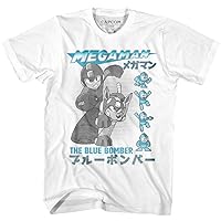 Mega Man Capcom Video Game Blue Bomber Adult T-Shirt Tee