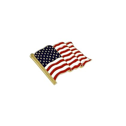 American Flag Lapel Pin Proudly Made in USA (1 Piece)