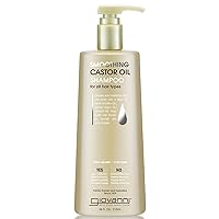 Giovanni Smoothing Castor Oil Shampoo, 24 oz. – All Hair Types, Moisturize Hair & Scalp, Hydrate & Tame Frizz, Jojoba, Argan Oil, Coconut Oil, Shea Butter, Keratin