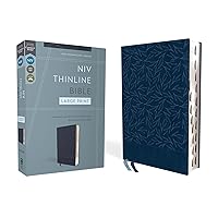NIV, Thinline Bible, Large Print, Leathersoft, Navy, Red Letter, Thumb Indexed, Comfort Print NIV, Thinline Bible, Large Print, Leathersoft, Navy, Red Letter, Thumb Indexed, Comfort Print Imitation Leather