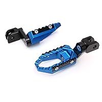 Autobahn88 Motorcycle Footpeg (Front/Rider - Touring-Type with 40mm-Extension), compatible with Ducati SportTouring ST3S ABS (2006-2007) (Blue)