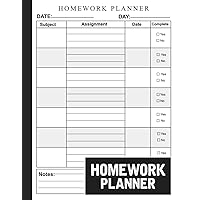 Homework Planner: A Simple Daily And Weekly Student Homework Organizer & Diary For Kids And Teens