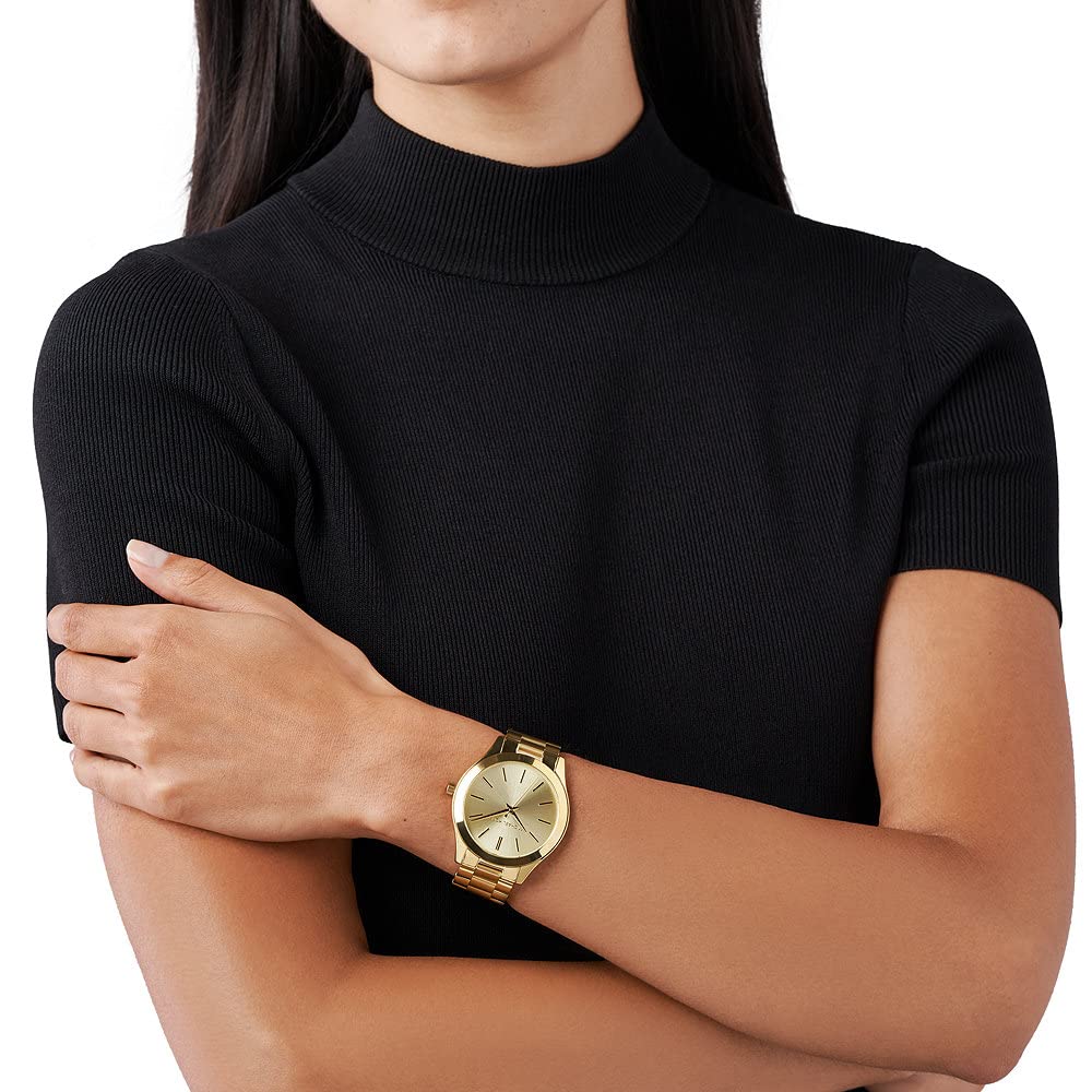 Mua Michael Kors Women's Slim Runway Three-Hand Stainless Steel Quartz  Watch trên Amazon Mỹ chính hãng 2023 | Fado