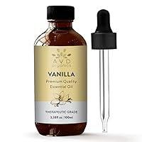 Vanilla Essential Oil for Skin- Premium Quality Therapeutic Grade Vanilla Oil | for Aromatherapy Diffuser, Humidifier, Relaxation, Sleep, Perfect Gifts - 3.38 fl. Oz…