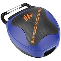 Shock Doctor Ventilated Mouth Guard Case, Universal Storage for Adult & Youth Sizes