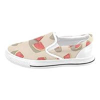 Unisex Summer Watermelon Slip-on Canvas Kid's Shoes (Big Kid) for Girl