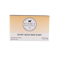 Goat Milk Skincare 6oz Milk & Honey Scented Hand & Body Bar Soap - Moisturize, Restore, For All Skin Types, Non Greasy, No Residue - Cruelty Free Made In The USA - Paraben Free Formula