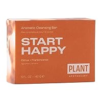 Start Happy Soap Bar with Patchouli and Frankincense - Aromatic Body Bar with Moisturizing Shea Butter and Jojoba Oil to Help Heal Damaged and Dry Skin - 5 oz