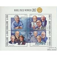 Sierra Leone 9115-9118 Sheetlet (Complete. Issue.) unmounted Mint/Never hinged ** MNH 2017 Nobel Prize (Stamps for Collectors)