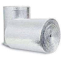 US Energy Products Continuous Double Foil Insulation Reflective Bubble Roll R8, Silver (1FT X 5FT)