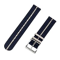 Clockwork Synergy- Slanted NATO Quick Release Watch Band Straps, Replacement Watch Straps for Men Women