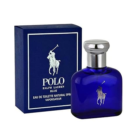 Polo Blue by Ralph Lauren for Men, Eau De Toilette Natural Spray, 1.3 Ounce