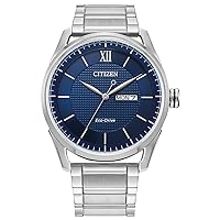 Citizen Men's Classic Eco-Drive Watch with 3-Hand Day and Date