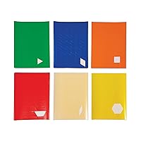 Carson Dellosa Ideal School Supply Pattern Blocks Sticker Sheet Sets, 900 Assorted Color Stickers of Different Geometric Shapes, Great for Arts and Crafts or Classroom Work