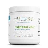 DAVINCI Little Mightiest Vite with Probiotics and Prebiotics - Supports Immune System, Gut Health and Healthy Brain* - with Vitamin C, A, D3, E, and More - Fruit Punch Flavor - 42 g, 30 Servings