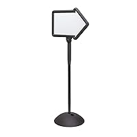 Products 4173BL Write Way Directional Arrow Sign, Black, Magnetic Dual-Sided Dry Erase Board, Indoor and Outdoor Use