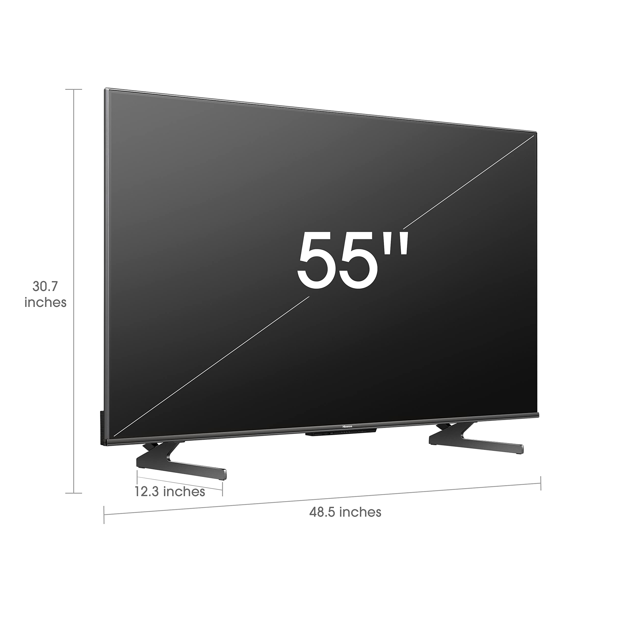 Hisense 55U8H QLED U8H Series Quantum 4K ULED Mini-LED 55-Inch Class Google Smart TV with Alexa Compatibility, Quantum Dot, 1500-Nit HDR10+, Black