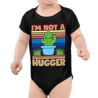 Not a Hugger Cactus Baby bodysuit - Cute Boy Items - Kawaii Design Gifts