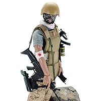 30cm 1: 6 American Military Soldiers Special Forces Army Man Action Figures Play Set - Wounded Soldier, Realistic Soldier Military Model Gift