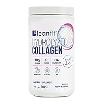 LeanFit, Hydrolyzed Collagen Unflavored, 25 Servings, 253g (8.92 Ounce) Tub