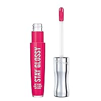 Rimmel Stay Glossy Lip Gloss - Non-Sticky and Lightweight Formula for Lip Color and Shine - 360 The Future is Pink, .18oz