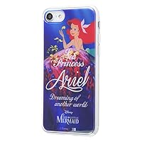 Disney iPhone SE (2nd Generation) / iPhone 8 / iPhone 7 Hybrid Case Cover Shockproof Shock Absorption [TPU Case + Back Panel Dressable] Lightweight Little Mermaid/Princess Condition_03 IJ-DP7TP/AR025