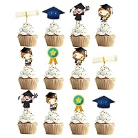 2023 Graduation Cupcake Toppers Class of 2023 Cake Picks Graduation Party Decorations 12PCS 2, 2023 graduation cupcake toppers
