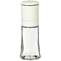 Pearl Metal C-894 Delicious Stay Ceramic Pepper & Salt Mill, White