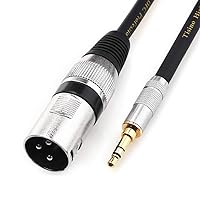 Balanced XLR to 3.5mm Microphone Cable TRS Stereo Jack Plug to XLR Female Mic Cord for Camcorders HOSONGIN 1/8 Inch 3.5mm DSLR Cameras Computer Recording Device and More 1.6 Feet 
