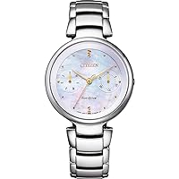 Citizen Chronograph Mother of Pearl Crystal Dial Ladies Watch FD1106-81D